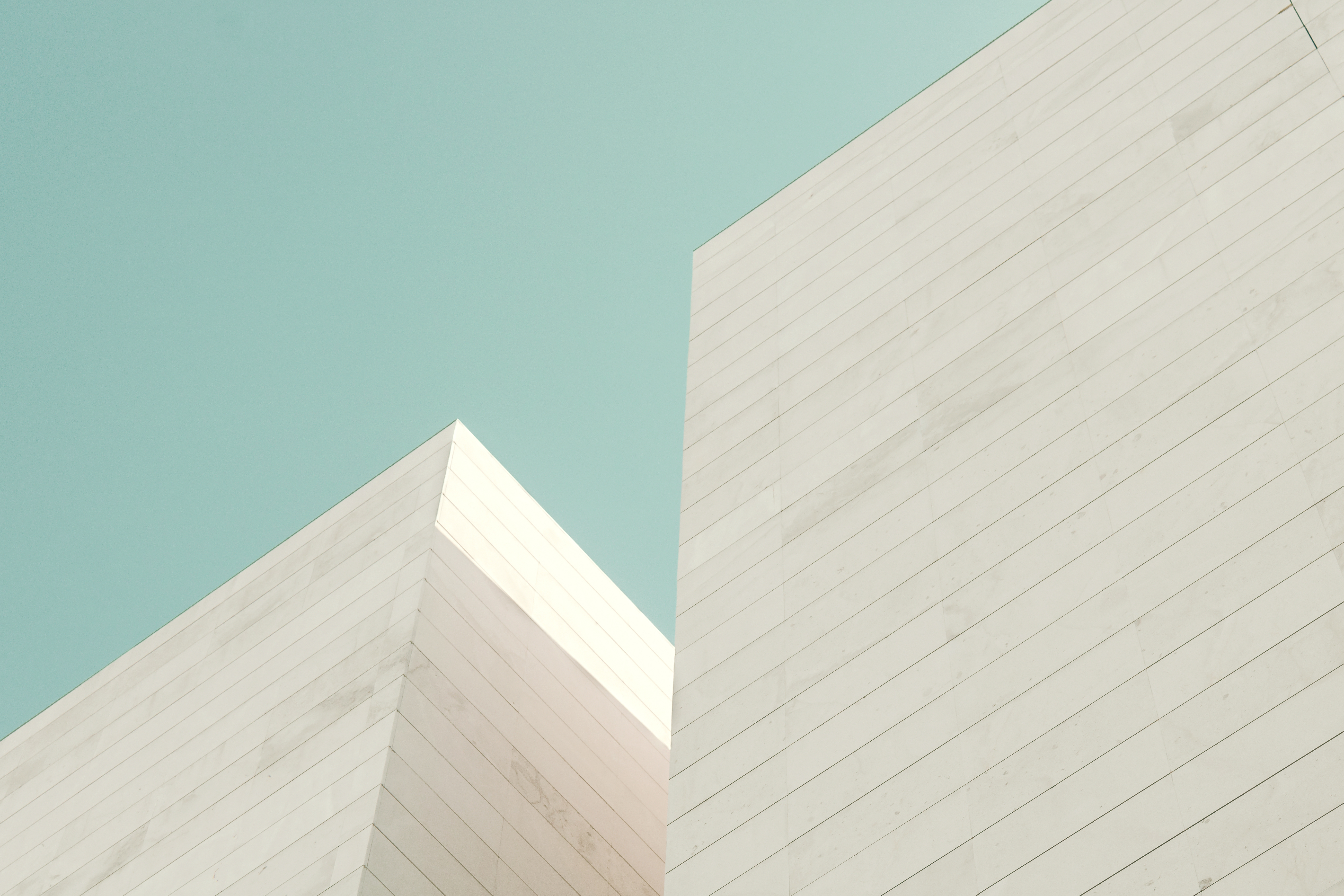 Detail of a building facade made of stone blocks